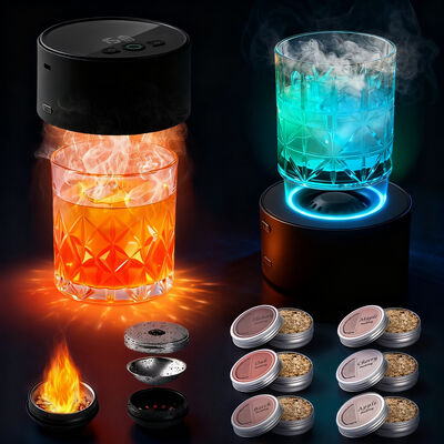 calidad Conjunto de regalos de bar eléctrico moderno Dispositivo de saborizante de bebidas Conjunto de fumadores de cócteles fábrica