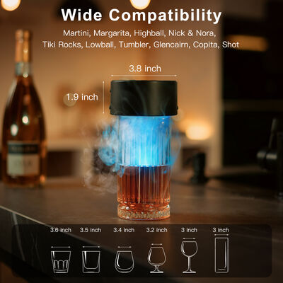 Goede prijs ABS Black Whiskey Smoker Kit - 220g Draagbare Cocktail Smoker Kit met 70-100 gebruik per volledige lading online