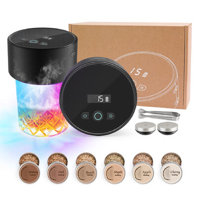 Goede prijs Draagbare ABS Zwarte Materiaal Cocktail Smoker Kit met 3.7V Batterij voor Whiskey en Drank Smaak online