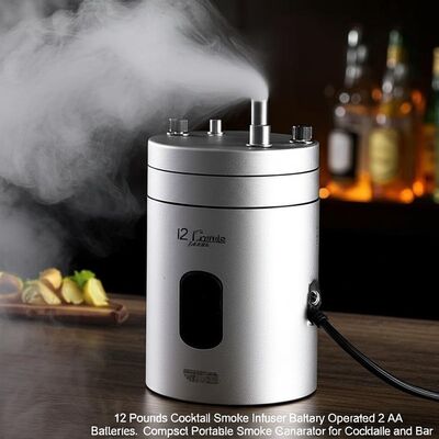 Bon prix Infuseur de fumée pour cocktails de 12 livres, fonctionnant sur piles, 2 piles AA, générateur de fumée compact et portable pour cocktails et bar en ligne
